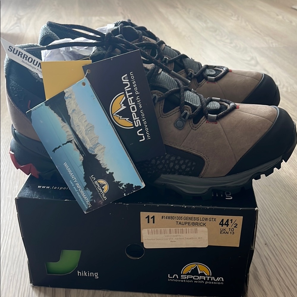 La Sportiva Tan and Black Hiking Boots